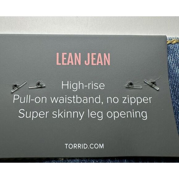 NWT Torrid Lean Jean Super Skinny Super Soft High Rise TALL Jean Size 4T/26W - Picture 11 of 14